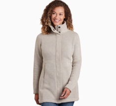 KUHL Womens Highland Long Alfpaca Fleece Jacket in Natural Beige Size XS 4393 - £50.61 GBP