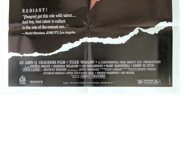 TIGER WARSAW 1988 Original Video Store Movie Poster  PATRICK SWAYZE Vintage - $18.70