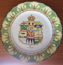 Antique Frank Beardmore &amp; Co. Fenton National Emblem Canada 10&quot; Dinner P... - £29.34 GBP