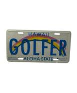 VTG Novelty Front License Plate Hawaii GOLFER Aloha State Metal NEW SEAL... - $707.38 MXN