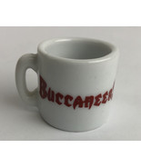 Vintage NFL Mini Coffee Cup Mug TAMPA BAY BUCCANEERS 1.25&quot; Collectible M... - £7.81 GBP