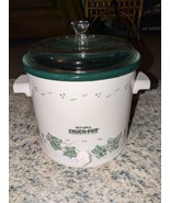 Vintage 1970s Rival 3100  Green Grape Ivy 3½ Qt Slow Cooker Crock Pot Wo... - $1,122.24 MXN