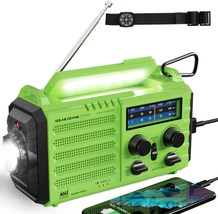 Emergency Radio,5000 Hand Crank Solar Noaa Weather Radio,Am/Fm, Survival - £36.80 GBP