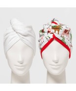 Wondershop Women&#39;s Winter Hair Wraps White/Gray Snowflakes Set of 2 Coun... - $130.52 MXN