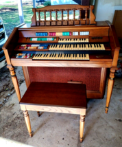 Wurlitzer Model 630 Electric Organ 3-Tier Keyboard &amp; Orbit Synthesizer w/Bench - $346.50