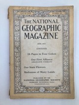 VTG The National Geographic Magazine June 1917 Madonnas of Many Lands No Label - £11.17 GBP