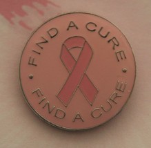 Find a cure breast cancer pink ribbon &quot;Hope is putting faith to work&quot; pi... - £10.22 GBP