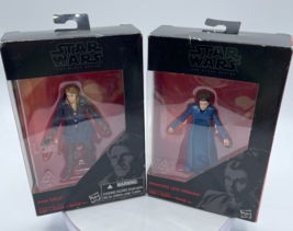 Star Wars Black Series The Force Awakens Princess Leia Organa &amp; Han Solo Figures - £11.47 GBP