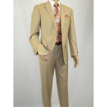 Men Renoir Suit Separate Super 140 Wool Two Button Classic Fit 508-4 Beige New image 9