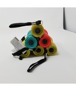 LED Flashlight Lot - SIX Compact, Multicolor, Carrying Strap, Some w Bat... - $29.65