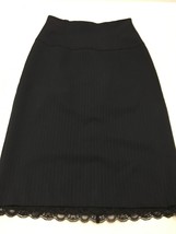 Express Women&#39;s Skirt Stretch Navy Blue High Waist Pencil Skirt Size 1/2 - £9.89 GBP