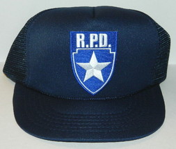 Resident Evil R.P.D. Silver Star Blue Logo Shield Patch on Blue Baseball... - £11.56 GBP