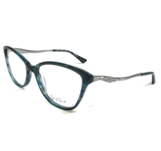 Eyes of Faith Eyeglasses Frames SHELTER Deep Sea Gray Blue Cat Eye 53-16-140 - £43.91 GBP