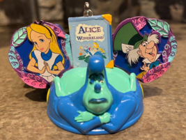 Disney Parks Alice in Wonderland Attraction Mickey Ear Hat Holiday Ornament NWT - £28.77 GBP