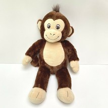 Monkey Plush Build A Bear Brown BAB Smiley Stuffed Animal Jungle Ape 18&quot; - £11.63 GBP