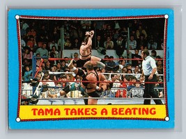 Tama Takes a Beating #41 1987 Topps WWF The Bloodline - £1.55 GBP