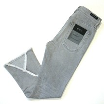 NWT Citizens Of Humanity Drew Fray in Ash Gray High Rise Crop Flare Jeans 28 - £66.58 GBP