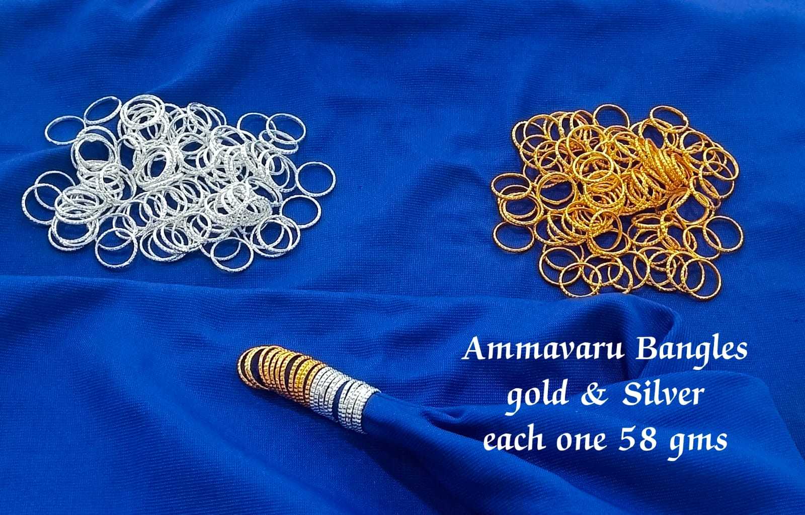 Pure Silver Gold Coated 108 Bangle- pure silver gift items - Return Gifts