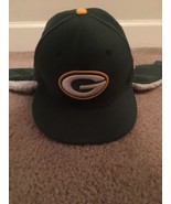 New Era Men&#39;s Aviator Trapper Hat with Ear Flap Green Bay Packers Size 6.75 - £29.43 GBP