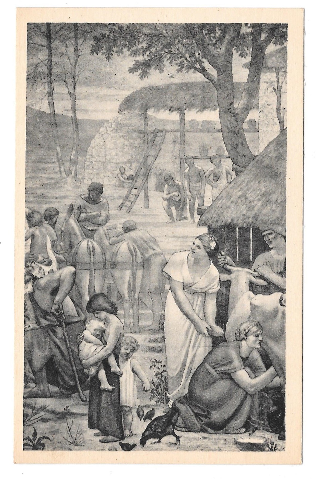 Primary image for France Paris Pantheon Saint Germain Sainte Genevieve Painting Chavannes Postcard