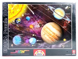 1000 pieces Jigsaw Puzzles Educa Borras &quot;Neon - Solar System&quot; #14461  - £24.05 GBP