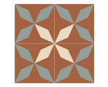 Mexican Mission Cement Tile Handcrafted 10 sqf - Stella Milano3 - 8x8&quot; - $199.00