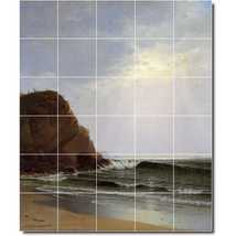 Alfred Bricher Waterfront Painting Ceramic Tile Mural P01055 - £224.19 GBP+