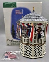 Department 56 &quot;Stars and Stripes Forever&quot; Gazebo Music Box #55502 (1998)  - £22.05 GBP