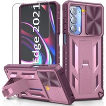 For Motorola Moto Edge 2021 Case | Edge 5G Uw Case: Kickstand &amp; Slide Lens Prote - £30.04 GBP
