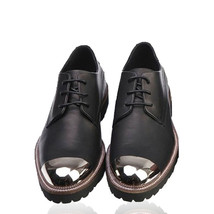 Genuine Leather mens casual shoes genuine leather spring autumn Lace-Up Business - £117.88 GBP