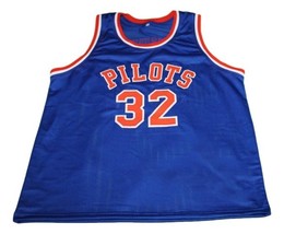 Jason Kidd Custom Pilots High School Basketball Jersey New Sewn Blue Any Size image 4