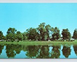 Lago IN Windmont Park Kewanee Illinois Il Unp Non Usato Cromo Cartolina O11 - £3.21 GBP