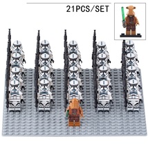 Star Wars Ithorian Jedi Master and Kamino security Troopers 21pcs Minifigures - £23.18 GBP