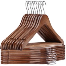 Wooden Hangers 30 Pack,Premium Wood Hangers Smooth Natural Finish,Clothes Hanger - £52.37 GBP