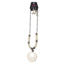 Paparazzi Take by Sandstorm White Necklace and Earrings Set - £14.21 GBP