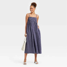 Women&#39;s Striped Smocked Slip Dress, A New Day (M /8-10) &quot;BLUE COLOR&quot; ~ N... - €15,55 EUR