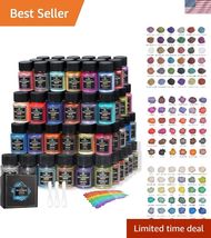 Mica Powder for Epoxy Resin, 108 Colors, 36 Original Colors0.35oz, 10g, ... - $58.04