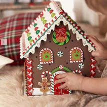 Christmas Tree Wooden Decoration Gingerbread House Party - £104.36 GBP
