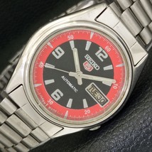 Vintage Seiko 5 Automatic 7009A Japan Mens Black Color Dial Watch a433458-1 - $43.99