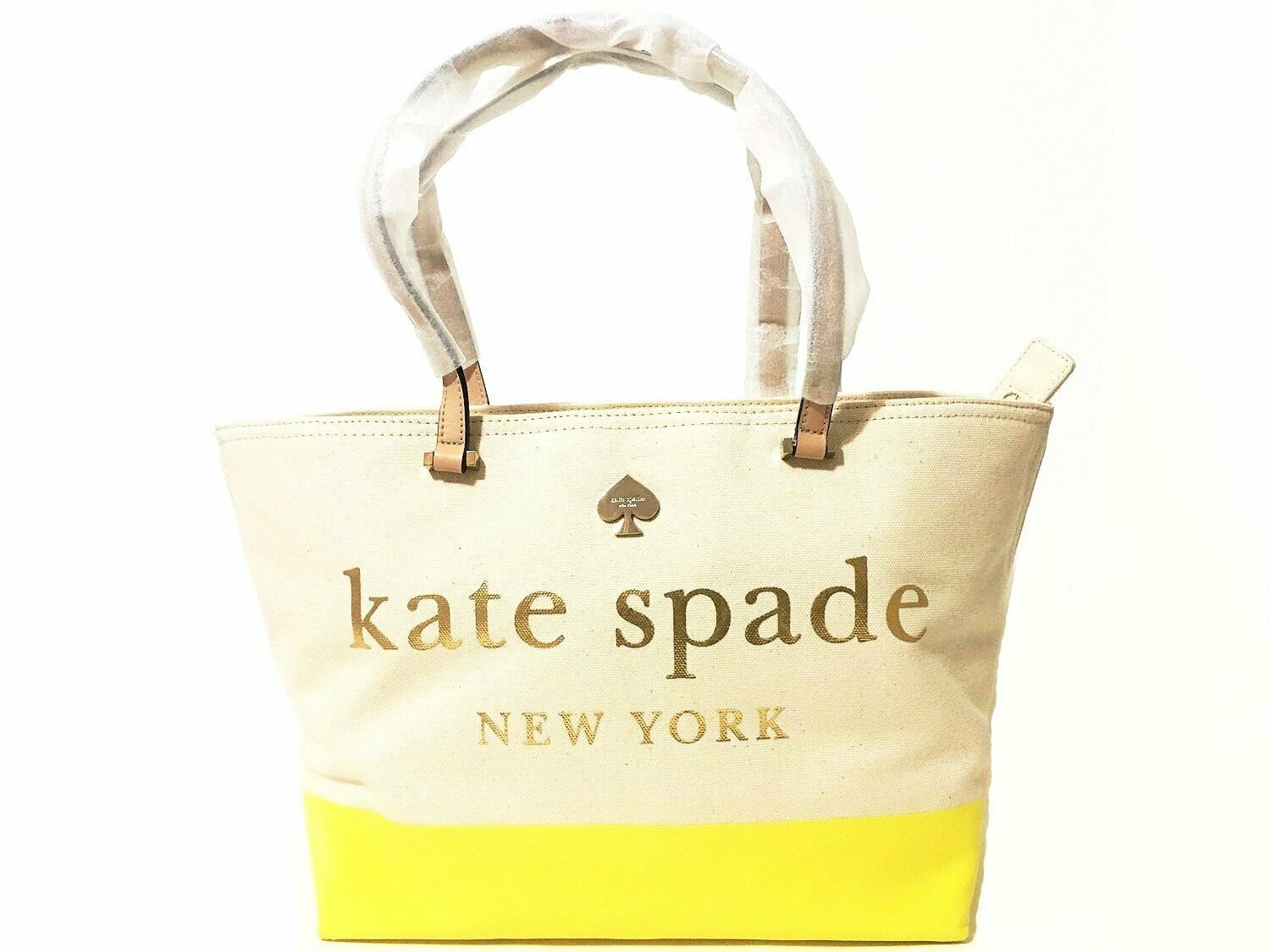 Kate Spade Large Canvas Tote Beige - $148.13