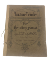 Vintage Miniature Melodies Piano Music Jessie Gaynor John Church Company Vol II - £8.96 GBP