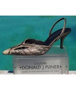 Donald Pliner Couture Cobra Leather Shoe New Sz 5 5.5 Pointy Toe Sling B... - $92.75