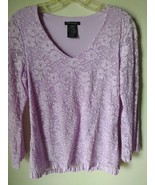 Lavender Lacey Lightweight Woman&#39;s Top, Small QVC &quot;For Joseph&quot; - £15.46 GBP