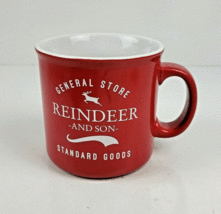 Tommy Bahama Reindeer And Son Red Coffee Mug General Store Standard Goods Cup 4&quot; - £13.83 GBP