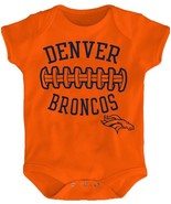 NFL Denver Broncos Fan Football Infant Baby Bodysuit 18 Months Orange Bl... - £7.06 GBP