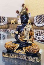 India at Your Doorstep Beautiful Sitting Buddha Idol Statue for Home &amp; Garden Li - £57.67 GBP