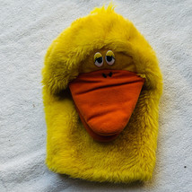 Vintage Dakin Plush Yellow Duck Hand Puppet With Orange Bill - £11.81 GBP