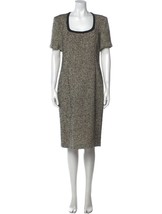 GIO&#39; GUERRERI Scoop Neck Midi Length Tweed Dress w/ Tags Size: US12, IT48 - £53.69 GBP