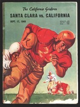 Santa Clara vs California NCAA Football Game Program 9/17//1949-California Me... - $54.32