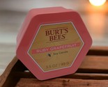 Burt&#39;s Bees Ruby Grapefruit 2 Wick Tin Soy Candle 3.5oz NEW - £13.91 GBP
